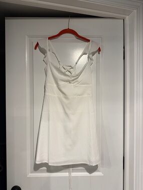 princess polly white fringe dress Everglimmer Lace Mini Dress White
